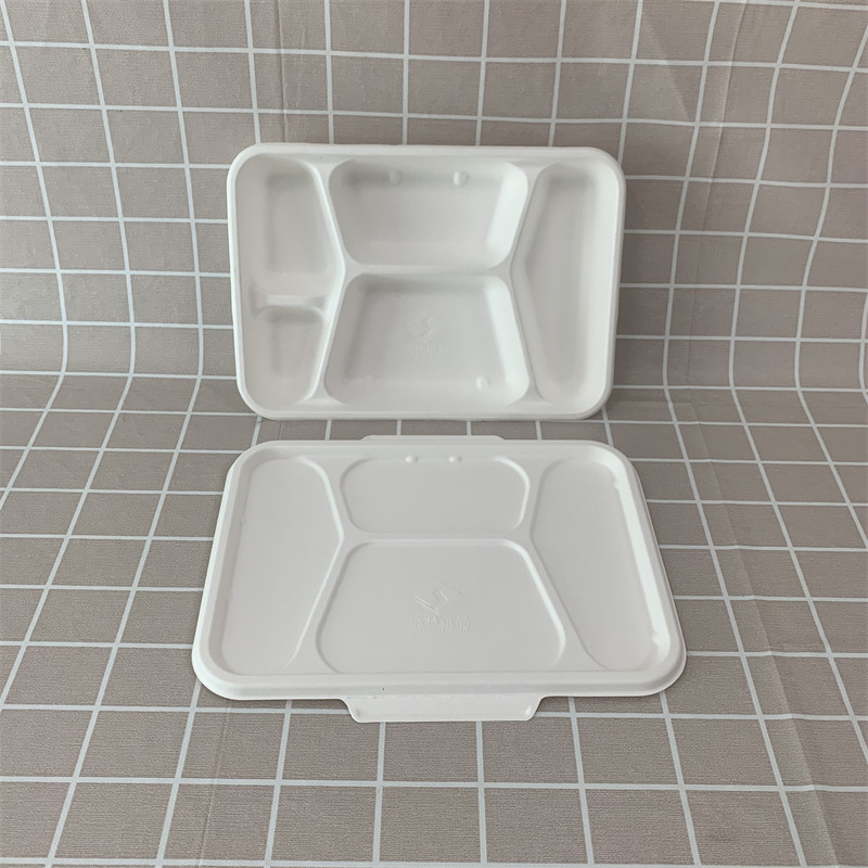 tráidire urrann bagasse 5 le clúdach