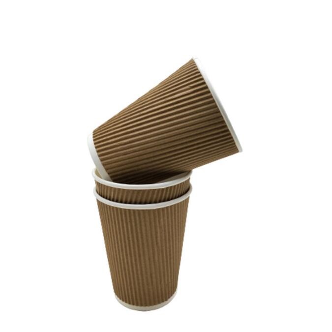 Ábhar Grád Bia Tóg Away Caife Ripple Paper Cup